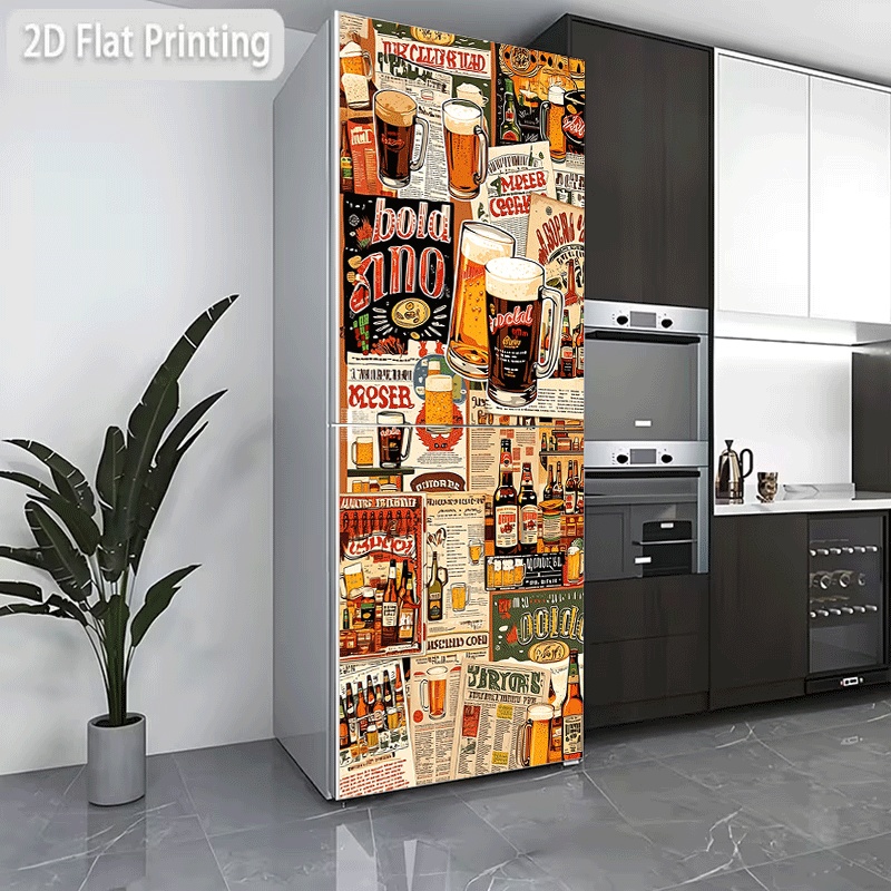Vintage Collectible Posters - Autocollant pour réfrigérateur et lave-vaisselle, collection