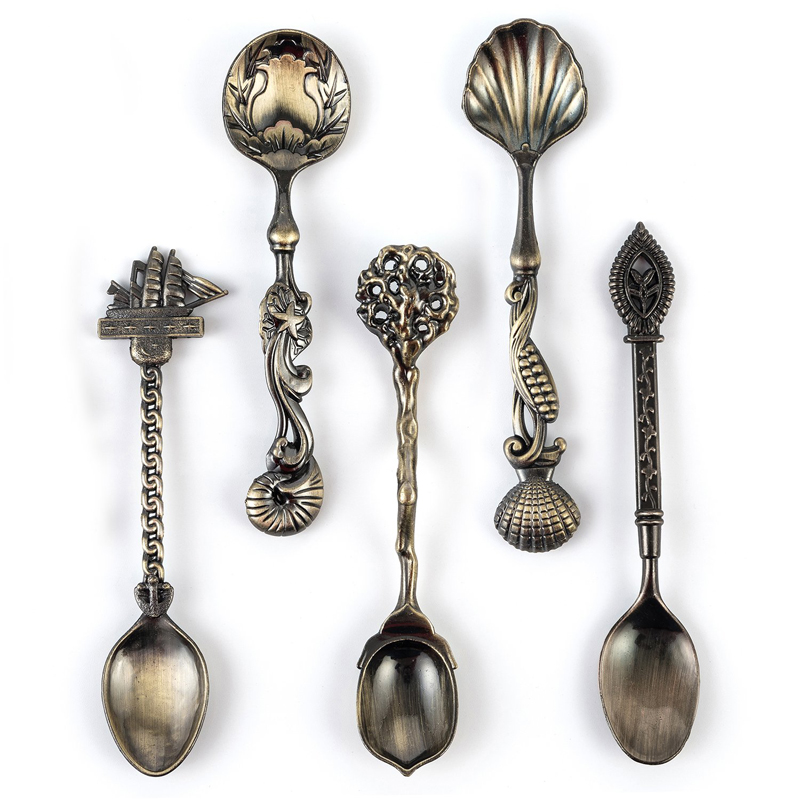 Vintage Collectible Spoons - MR 5 pièces Vintage Style Royal