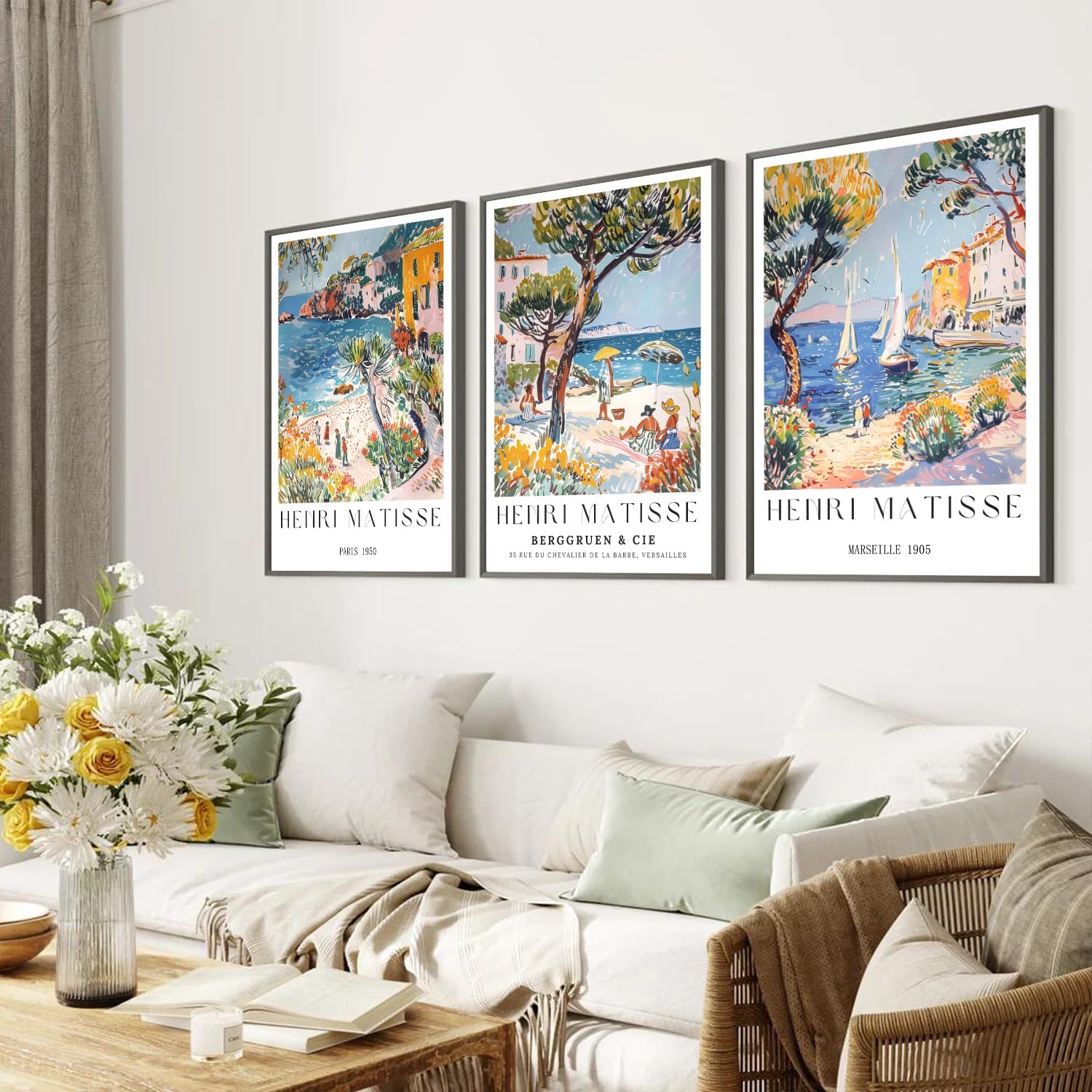Vintage Collectible Posters - Lot de 3 tableaux muraux vintage