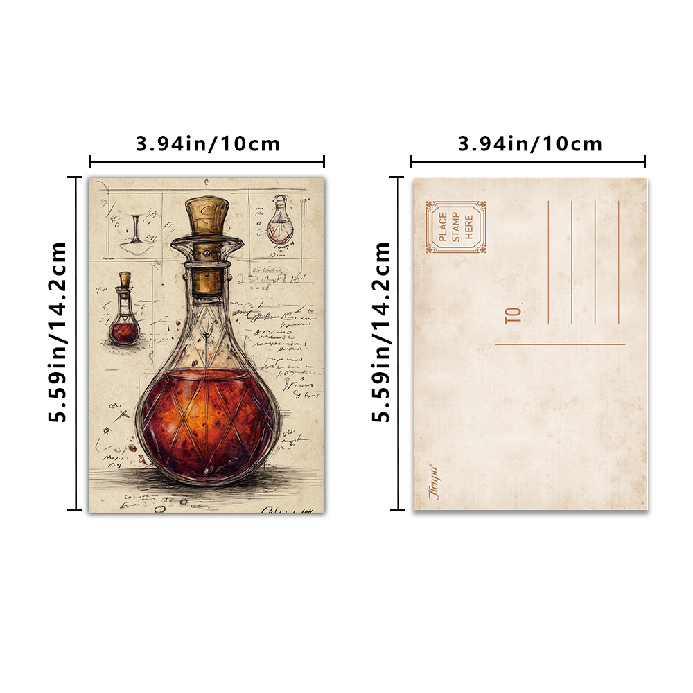 32 cartes postales vintage en  - Vintage Collectible Bottles avis et prix